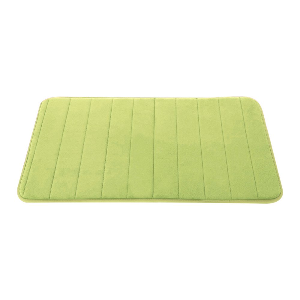 PiccoCasa Nonslip Memory Foam Bathroom Mat 32x20. Green