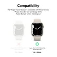 thumbnail image 2 of Ringke Fusion Bumper Compatible with Apple Watch 9 / 8 / 7 45mm, Apple Watch SE / 6 / 5 / 4 44mm Case, Double-layer Cover for Women, Men - Neon Blue, 2 of 9