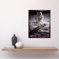 thumbnail image 2 of NASA Apollo 11 Astronaut Buzz Aldrin Armstrong Lunar Surface 50th Anniversary Moon Landing Art Print Framed Poster Wall Decor 12x16 inch, 2 of 5