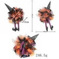 thumbnail image 2 of Halloween Wreaths for Front Door, Halloween Witch Legs Wreath Black Wreath with Hat Pumpkin for Indoor Outdoor, 2 of 6