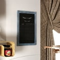 thumbnail image 3 of Flash Furniture Canterbury 20" x 30" Rustic Blue Wall Mount Magnetic Chalkboard Sign with Eraser, Hanging Wall Chalkboard Memo Board for Home, School, or Business, 3 of 12
