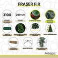 thumbnail image 4 of Árbol de Navidad Premium 2.80m Artego con 3100 Ramas Pino Artificial, 4 of 9