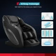 thumbnail image 3 of BestMassage Zero Gravity Full Body Massage Chair with Built-In Heat Therapy Foot Roller ,Smart Voice Controller,Bluetooth Speaker,Black, 3 of 7