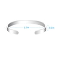 thumbnail image 3 of Fiudx Pulsera de Titanio, Diseño Inspiración de Pareja, Joyería de Acero Galvanizado, Uso Diario En Fiestas y Aniversarios, Idea de Regalo Unisex, Talla Ajustable., 3 of 7