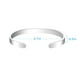 thumbnail image 3 of Fiudx Pulsera de Titanio, Diseño Inspiración de Pareja, Joyería de Acero Galvanizado, Uso Diario En Fiestas y Aniversarios, Idea de Regalo Unisex, Talla Ajustable., 3 of 7