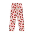 thumbnail image 4 of Kdxio Strawberries Print Men's Sleep Pajama Pant Lounge Pants with Pockets, 4 of 8
