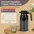 thumbnail image 3 of SSAWcasa 68oz (2L) Coffee Carafe, 24 Hours Hot Thermal Carafes, Premium Stainless Steel Vacuum Insulated Thermos, Thermal Airpot Coffee Dispenser for Hot and Cold Beverage (Black), 3 of 8