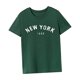 thumbnail image 5 of Camiseta para mujer verano suave cuello redondo camisa para mochilero calle playa deportes Verde, 5 of 7