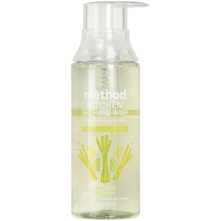 Method, Kitchen Gel Hand Wash Lemongrass Citronella, 12 Ounce