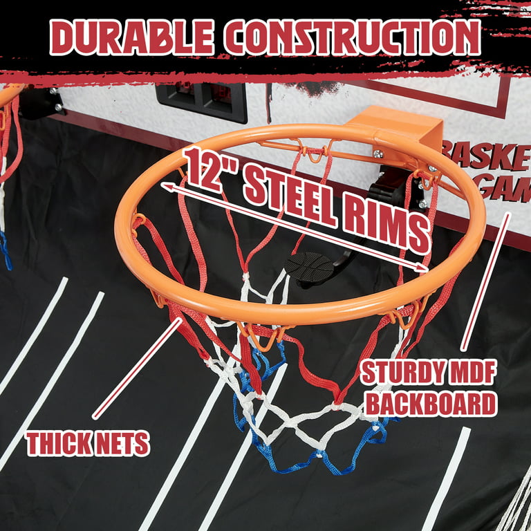 Panier de Basket-Jeu de basket-ball arcade pliable-Double Shot Basket Ball  Game 8 jeux et Compteur digital - Cdiscount Sport