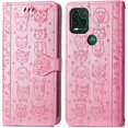 thumbnail image 4 of Case for Moto G Stylus 5G 2021 (NOT 4G) Cartoon Girl Wallet Case, Cat Dog Style Flip Phone Cover with ID Card Holder & Kickstand PU Leather Cases for Moto G Stylus 5G MG Pink, 4 of 7