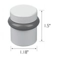 thumbnail image 2 of Design House 2-Pack Modern Cylindrical Floor Mounted Door Stops with Rubber Bumper, White, 2 of 14