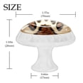thumbnail image 4 of 4 Pcs Round White Knobs for Kitchen Cabinet Cupboard Dresser Bookcase Animal Paw Prints Drawer Pulls Handles Home Decor, 4 of 8