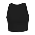 thumbnail image 1 of Playeras George para Mujer, Crop Healter Slim Negro Talla EG, 1 of 4