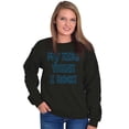 thumbnail image 4 of My Kids Think I Rock Funny Cute Mom Women Plus Size Crewneck Sweatshirt Brisco Brands 4X, 4 of 5