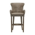 thumbnail image 2 of Hillsdale Furniture Caydena Wood Bar Height Return Swivel Stool, Rustic Gray, 2 of 10