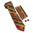 thumbnail image 2 of Juego de corbatas Barry.Wang African Kente de seda, 160 cm de longitud, 2 of 5