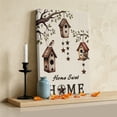 thumbnail image 3 of Bird Houses Canvas Wall Art for Living Room Bedroom Bathroom, Sparrows Home Sweet Branch Star Linen Texture Canvas Art Wall Decor, Artwork for Walls Home Office Decor, 12"x18", 3 of 9