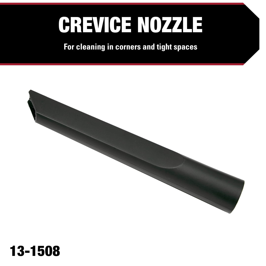 Hyper Tough 13-1508 Universal Crevice Nozzle for Wet/Dry Vacuums with a 1.25' Hose