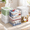 Transparent White-12 x 12 x 12 Inch - 6 Pack, variant on Transparent White 12 x 12 x 12 Inch - 6 Pack Plastic Storage Bags With Easy-Glide Zipper