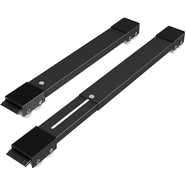 SPACEKEEPER Rodillo móvil para muebles, rodillos extensibles para electrodomésticos, base móvil para lavadora, soporte para frigorífico, carrito móvil para lavadoras, refrigeradores, secadoras, lavava