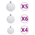 thumbnail image 5 of vidaXL Artificial Pre-lit Christmas Tree with Ball Set Gold 150 cm PET, 5 of 5