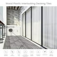 thumbnail image 6 of 18 Pack Co-extruded Wood Plastic Interlocking Deck Tiles,12"x12" Patio Floor Decking Tiles Maintenance-Free Interlocking Deck Tiles for Outdoor and Indoor Use,Antique Wood Color, 6 of 8