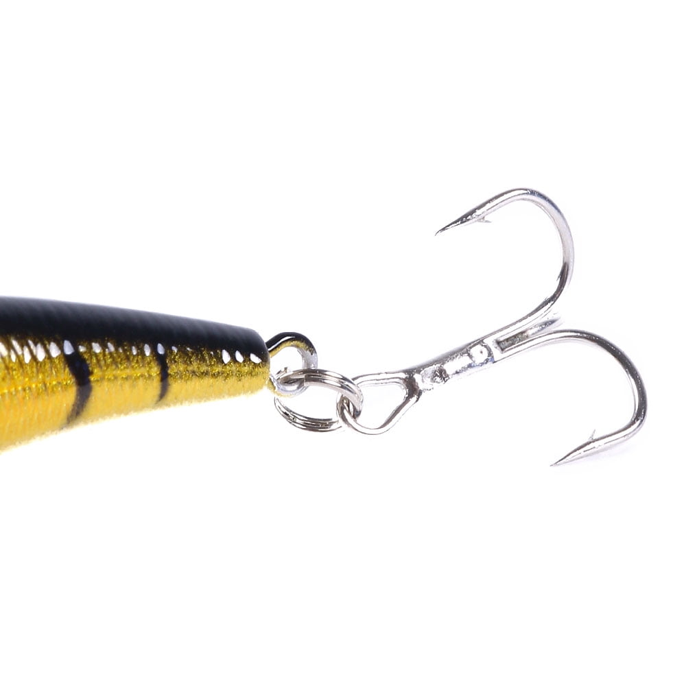 HENGJIA Minnow Bass Fishing Lures, Jerkbait Lure Set Hard Baits Crankbait for Catfish Trout Walleye Fishing Bait 8Pcs/kit