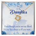 thumbnail image 3 of To My Daughter As If You Were my Daughter Infinity Knot Necklace Message Card, 3 of 17