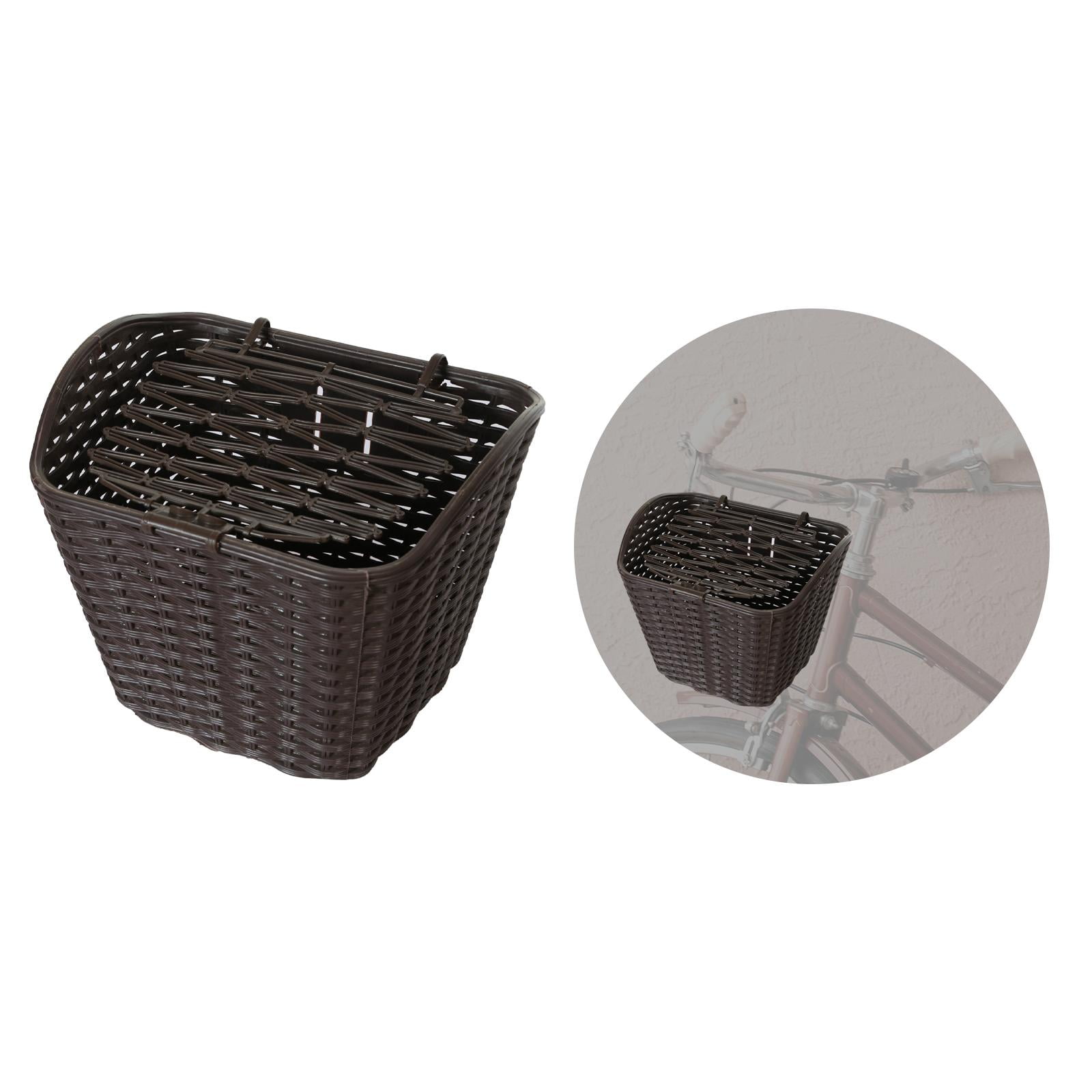 Front Basket with Cover Bike Basket for Outdoors Cycling Accessories Khaki