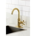 thumbnail image 2 of Kingston Brass KSD8507NX Hamilton Single-Handle Bar Faucet, Brushed Brass, 2 of 6