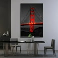thumbnail image 4 of Hieng Poster Golden Gate Bridge Night Landscape Canvas Painting Wall Art Prints Pictures for Living Room Home Decor Unframed, 4 of 6