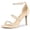 Beige, variant on Women's Shoes Rhinestone Stiletto Heel Ankle Strap Sandals Beige 9