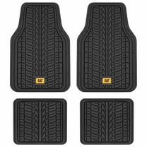 Cat ToughTread Car Mats Full Set, Trimmable All-Weather Car Floor Mats, Universal Fit Floor Mats for Cars with Rugged Tire Tread Design, Automotive Floor Mats for Cars Trucks SUV