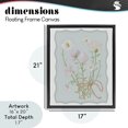 thumbnail image 4 of Stupell Industries French Country Spring Cottage Clippings Black Floating Frame Canvas Art, 17 x 21, by Leslie Hermosa, 4 of 8