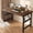 Frame：black/Board：rustic Brown, variant on 39.4 Inch Folding Table，Square Folding Desks for Small Space,Small Foldable Desk No Assembly,Teak.