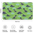 thumbnail image 3 of Green Cartoon Dinosaurs Ponds Pattern Bathroom Rugs Mat,Non Slip Microfiber Bathroom Rug,Rubber Backing,Soft Bathroom Mats for Bathroom Floor,Tub and Shower,17x30in(43x75cm), 3 of 5