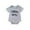 Grey, variant on Baby "Little Bro" Print Short Sleeve Bodysuit Toddler Casual Romper Size:6-12 Months