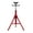 White|2 ball heads, variant on Amkui V Head Pipe Stand with Casters, 2500 LBS Pipe Jack Stands Adjustable Height, Portable Pipe Stands, 1/8 Heavy-Duty Steel Jack Stand,Secure Stability