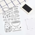 thumbnail image 5 of Oriental Style Clear Stamps Ramen Sushi Lucky Cat Silicone Clear Stamp Seals for Cards Making DIY Scrapbooking Photo Journal Album Decoration, 5 of 9