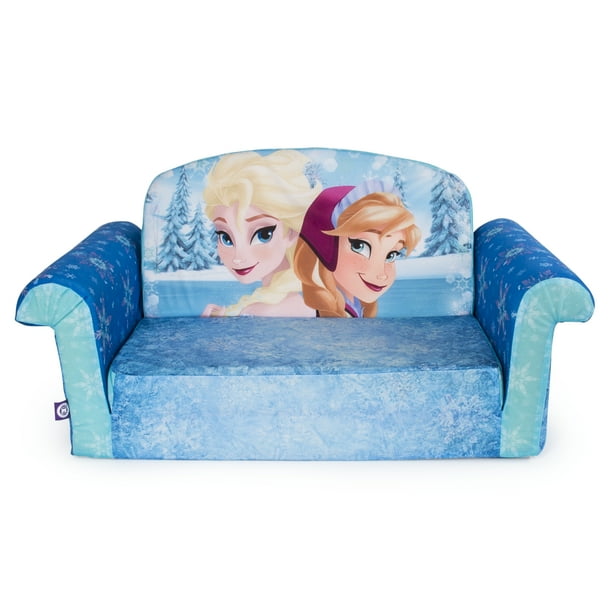 Marshmallow Furniture 2in1 Flip Couch Bed Kids Foam Sofa, Disney
