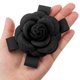 thumbnail image 4 of Broches de flor de camelia elegante Uxcell, alfileres de lazo de flor de lana sintética, corsage floral para mujeres en negro, 4 of 7