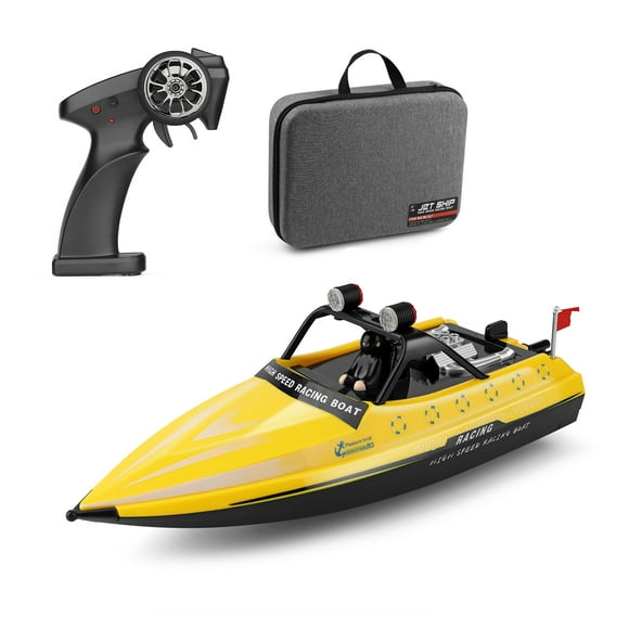 Barcos por control remoto, WL917 RC Boat 2,4 GHz barcos de Control remoto RC Jet Boat 16 km/h RC bar Wltoys Amarillo