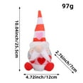 thumbnail image 2 of syligr Gnome Doll Valentine's Day Plush Heart Gnome Figurine Handmade Home Decoration Gift for Her Him Romantic Table Centerpiece Shelf Festive Ornament for Living Room Mantel Wedding Anniversary, 2 of 7