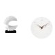 thumbnail image 1 of Adorno de reloj de , figura abstracta de resina, escultura artística silenciosa, regalo decorativo para dormitorio, sala de estar, cocina, oficina, 1 of 8