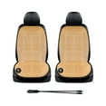 thumbnail image 1 of Wweixi Cotton Car Heated Seat Cover For Winter Seat Cover Car Seat Cover Preimum Fabric 3 Models Fast Heating Setting Portable Beige Front double seat, 1 of 6