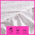 thumbnail image 4 of Betsey Johnson Whimsical Floral Matcha Green & Pink King Sheet Set, Soft Easy-Care Bedding, Machine Washable, 4 of 7