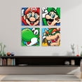 thumbnail image 2 of Set Nintendo Super Mario Bros 4 Cuadros En Tela Canvas Listos Para Colgar Tintas No Toxicas, 2 of 4