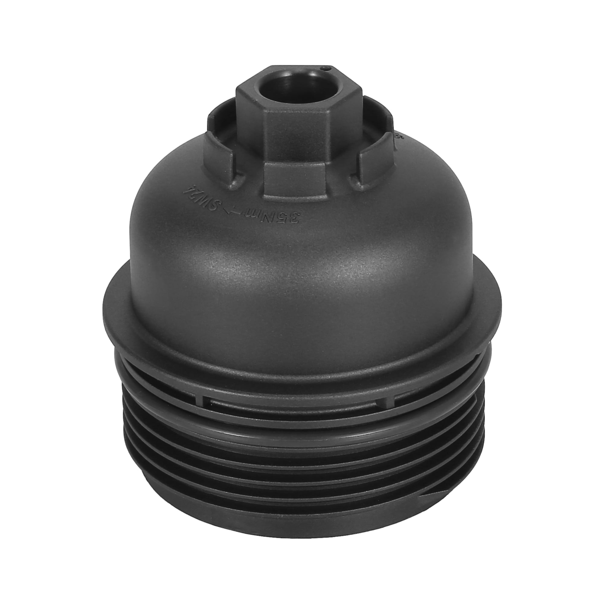 X AUTOHAUX Aceite Motor Filtro Carcasa Tapa Negro Cubierta Para Coche Automotriz