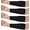 4 pairs Black, variant on Level 5 Cut Resistant Arm Sleeves HPPE Forearm Protector for Cooking Construction Black 20cm 4 pair